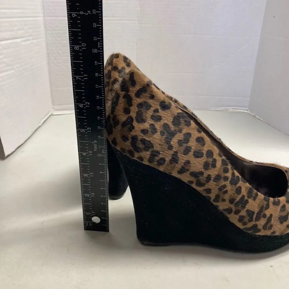 BAMBOO‎ Platform Wedge Heel Animal Print “Caesar-77” Size 10